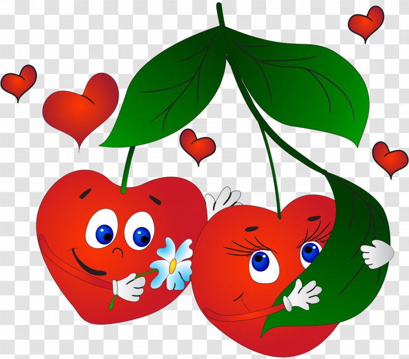 Vegetable Cartoon Drawing Clip Art - Silhouette - Cherry Fruit Transparent PNG