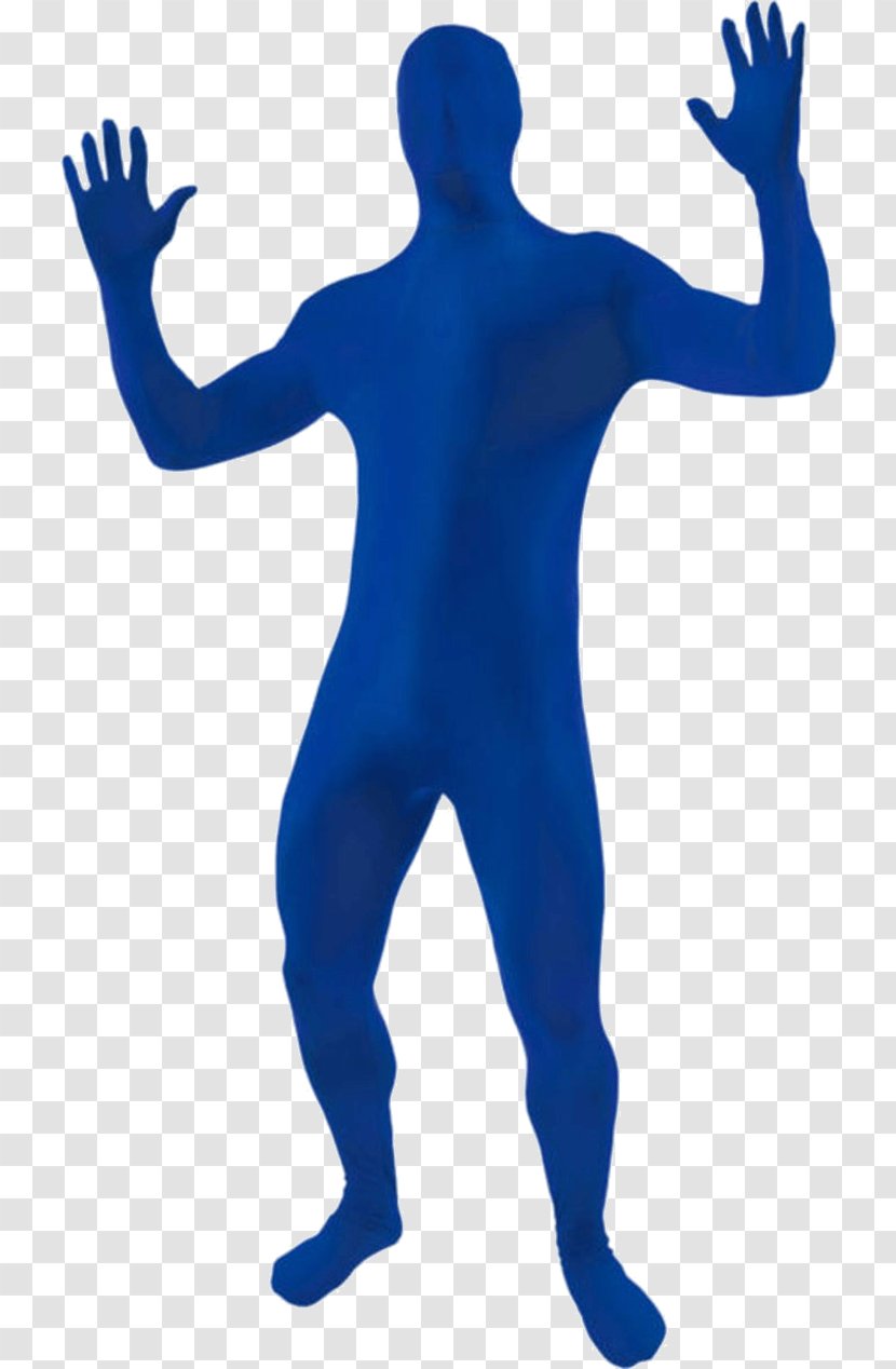 Costume Blue Morphsuits Zentai - Spandex - Light Suit Transparent PNG