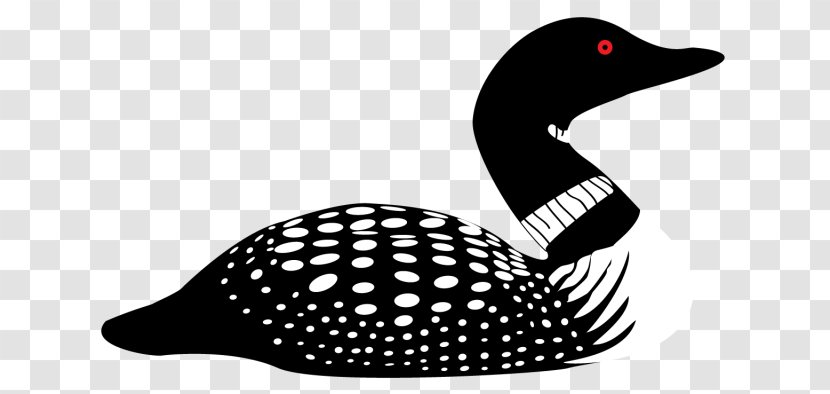 Common Loon Drawing Silhouette Clip Art - Flightless Bird Transparent PNG