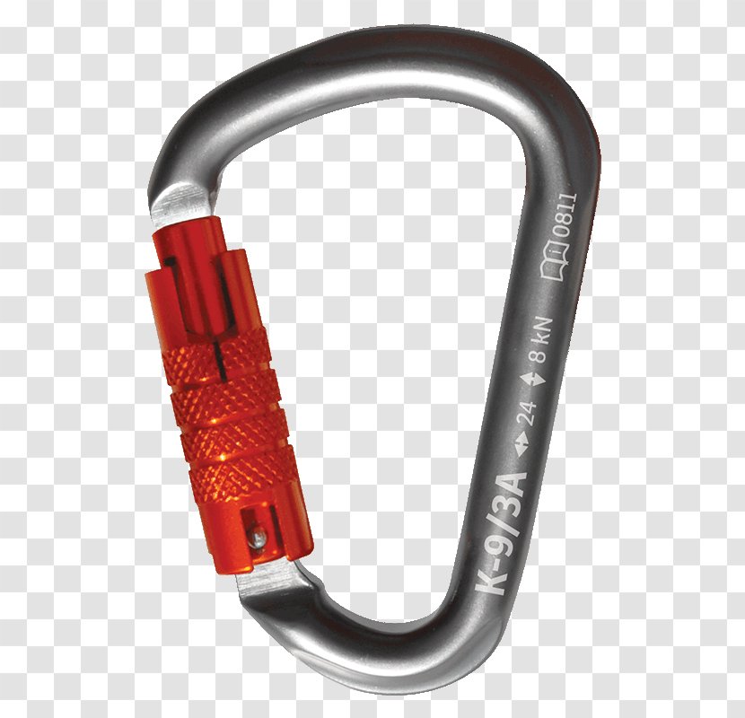 Carabiner Fall Arrest Anchor Rope Sling - Rock Climbing Equipment Transparent PNG