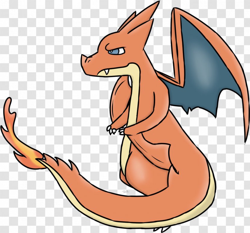 Charmeleon Pixel Art - Charizard - Animation Tail Transparent PNG