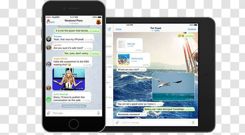 Telegram Bot API Messaging Apps - Display Advertising - Smartphone Transparent PNG