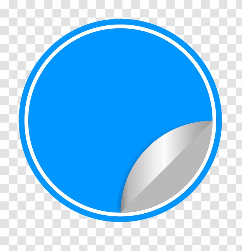 Sticker Label Gratis - Electric Blue Transparent PNG