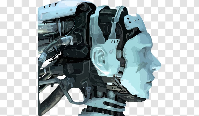 Humanoid Robot Science Fiction Android - Wheel - Vector Brain Transparent PNG