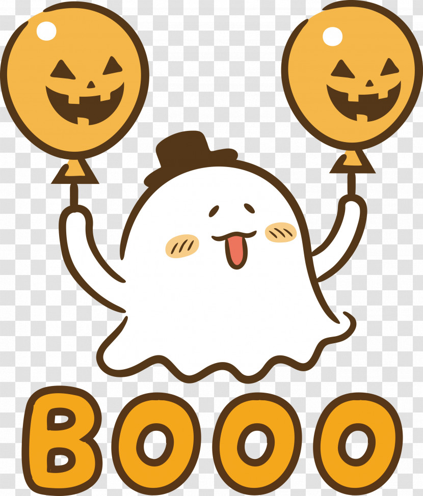 Booo Happy Halloween Transparent PNG