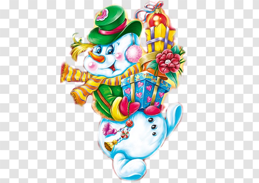 Christmas Day Snowman New Year Clip Art Card Transparent PNG