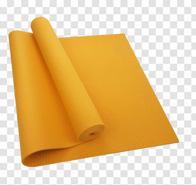 Yoga Mat Material Yellow Transparent PNG