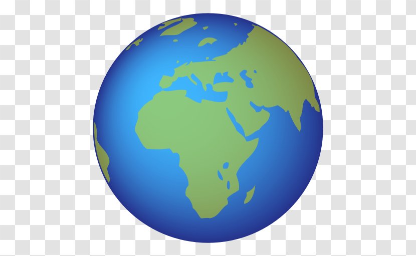 Globe Emoji Earth World Europe - Iphone Transparent PNG