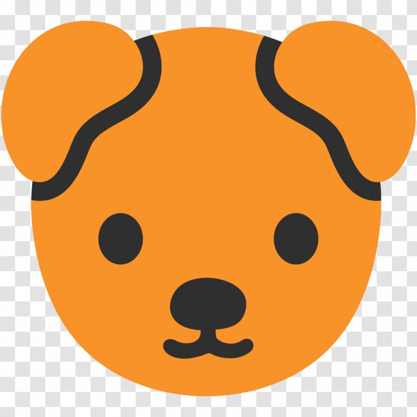Dog Emojipedia Google Noto Fonts - Orange - Doggie Transparent PNG