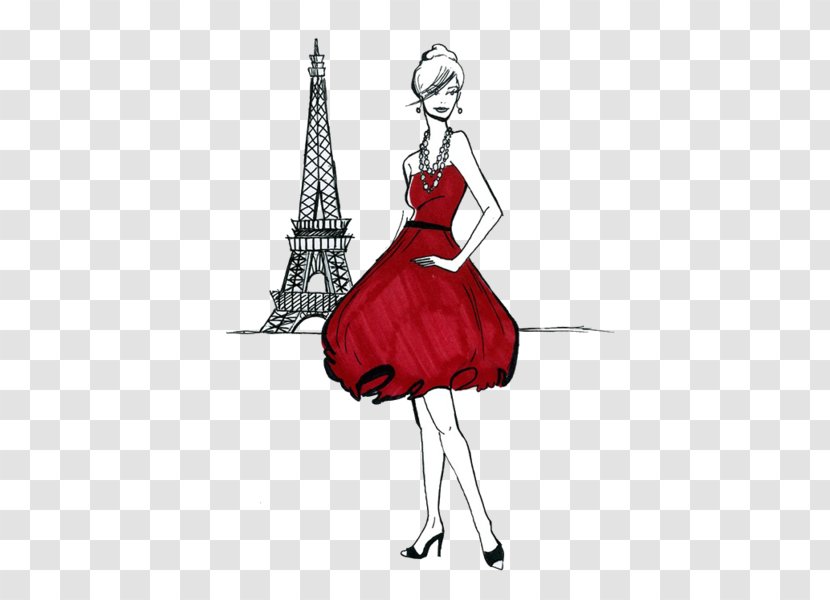 Paris Fashion Week Illustration - Illustrator Transparent PNG