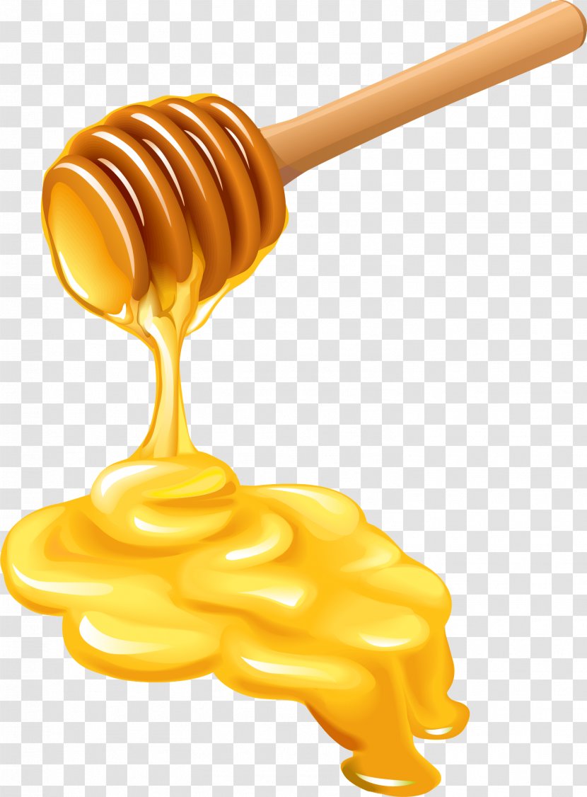 Honey Bee Honeycomb - Yellow - Decorative Pattern Transparent PNG