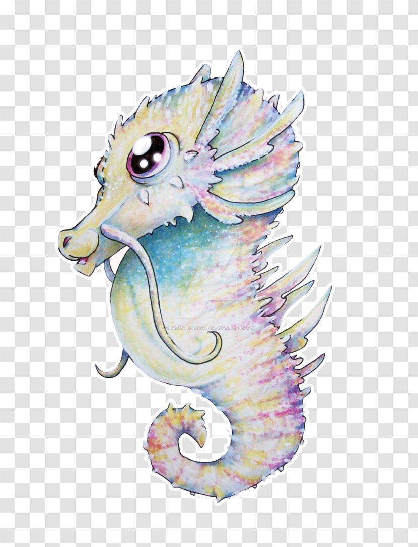 Seahorse Cartoon Legendary Creature - Syngnathiformes Transparent PNG