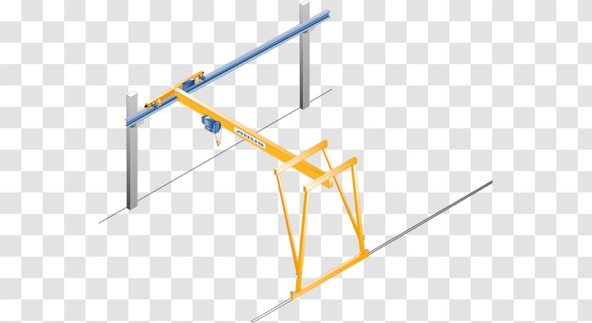 Overhead Crane Abus Kransysteme Gantry Hoist - Building Girders Transparent PNG