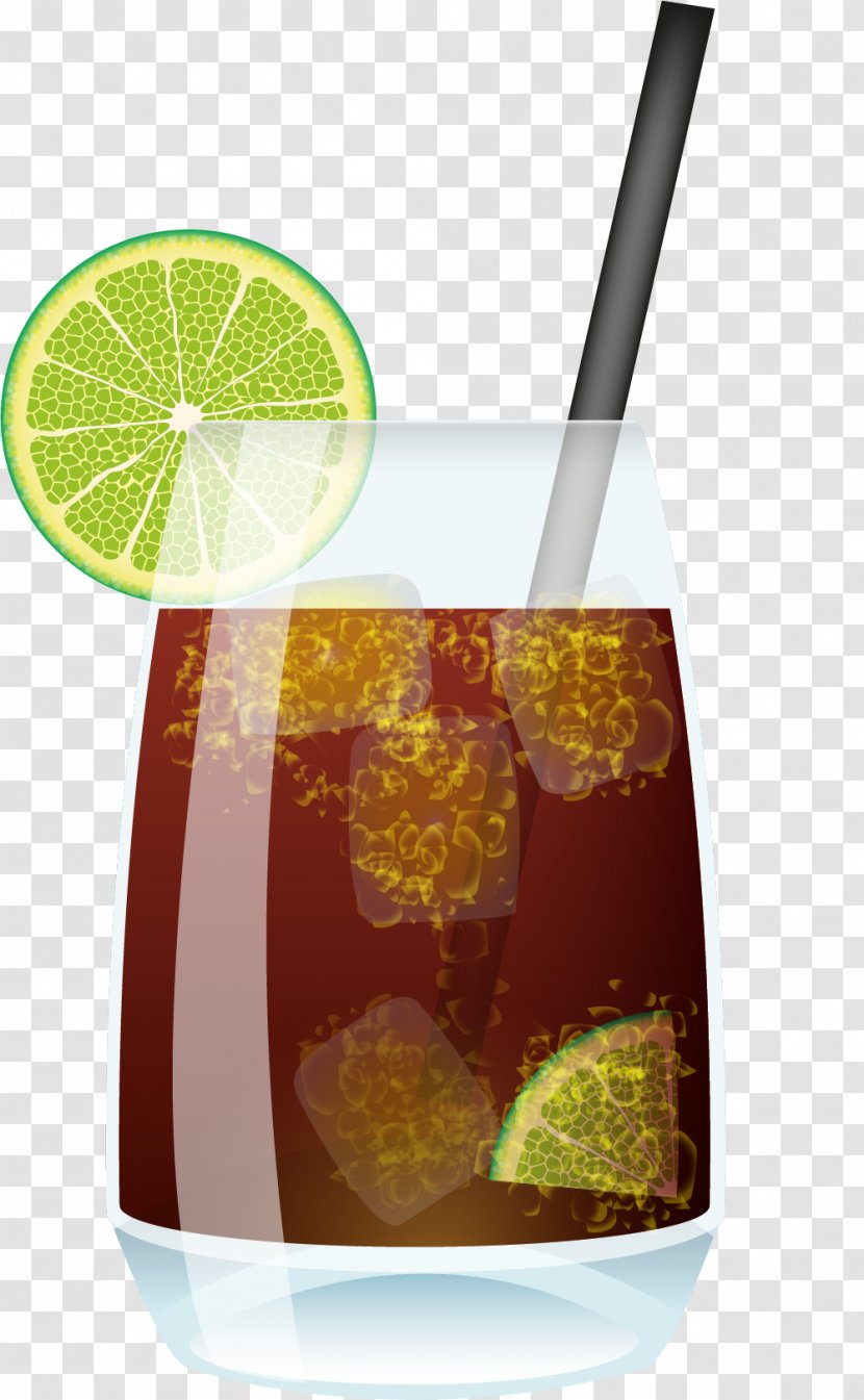 Soft Drink Juice Coca-Cola Cocktail - Cocacola With Lemon - Summer Cola Transparent PNG