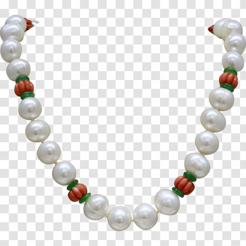 Cultured Freshwater Pearls Necklace Buddhist Prayer Beads - Jadeite Transparent PNG