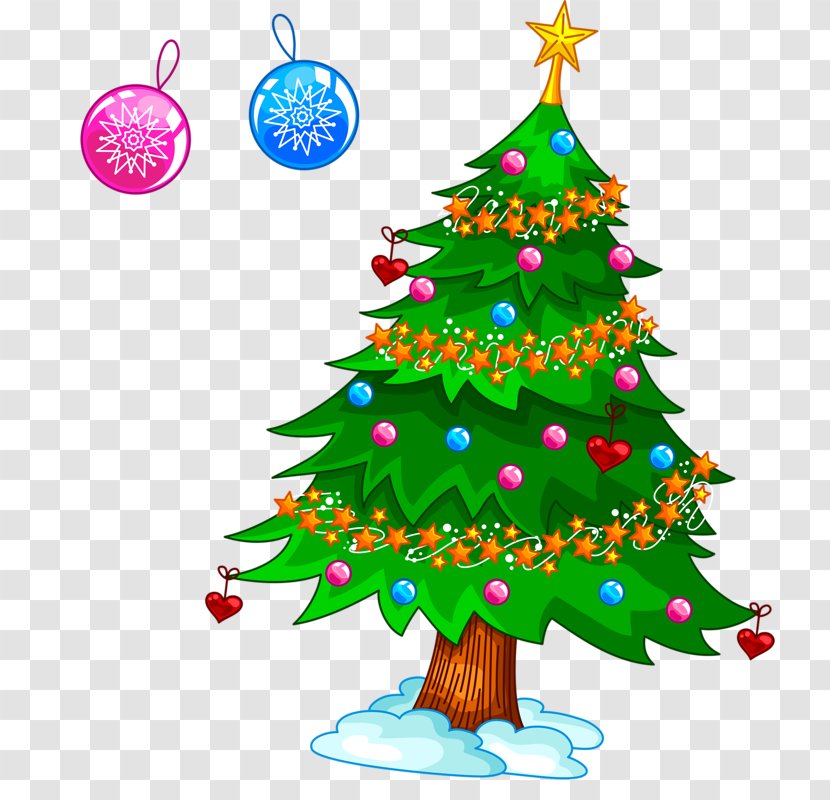 Rudolph Christmas Tree Clip Art - Evergreen - Color Transparent PNG