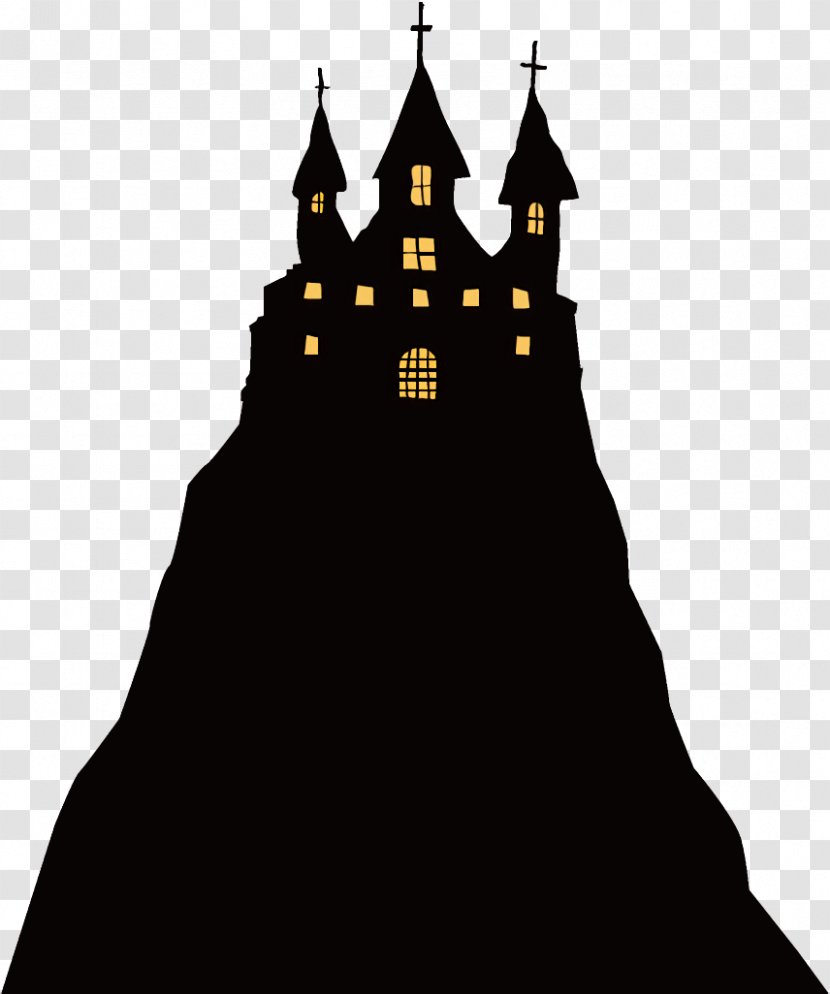Haunted House Halloween - Building Tower Transparent PNG
