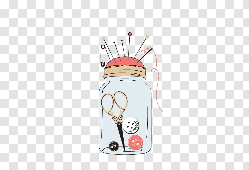 Sewing Needle - Creative Jar Containers Transparent PNG