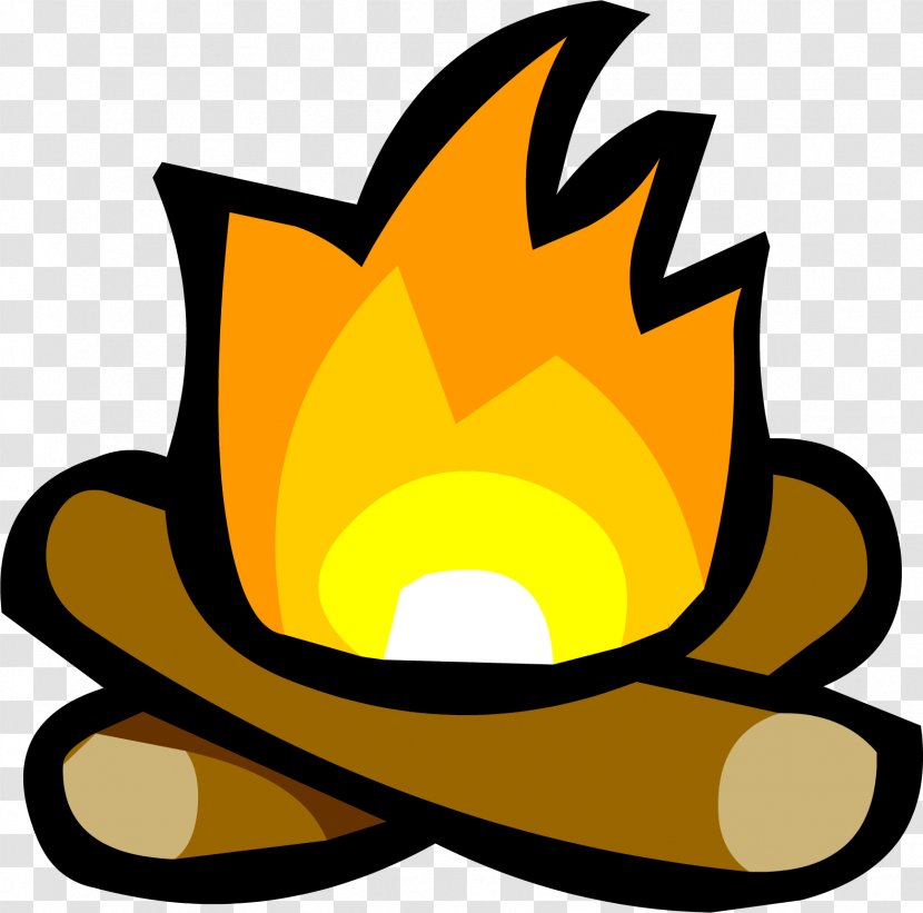 Club Penguin S'more Campfire Clip Art - Artwork - Bonfire Friends Transparent PNG