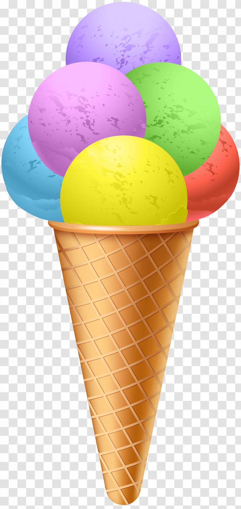Ice Cream Cone Sundae Chocolate - Clipart Image Transparent PNG