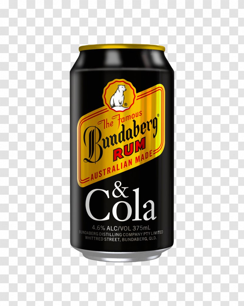 Bundaberg Rum Cola And Coke - Alcoholic Drink Transparent PNG