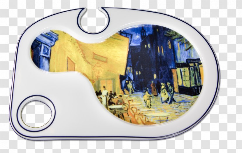 Café Terrace At Night Coffee Mirror Sound - Yellow - Van Gogh Transparent PNG