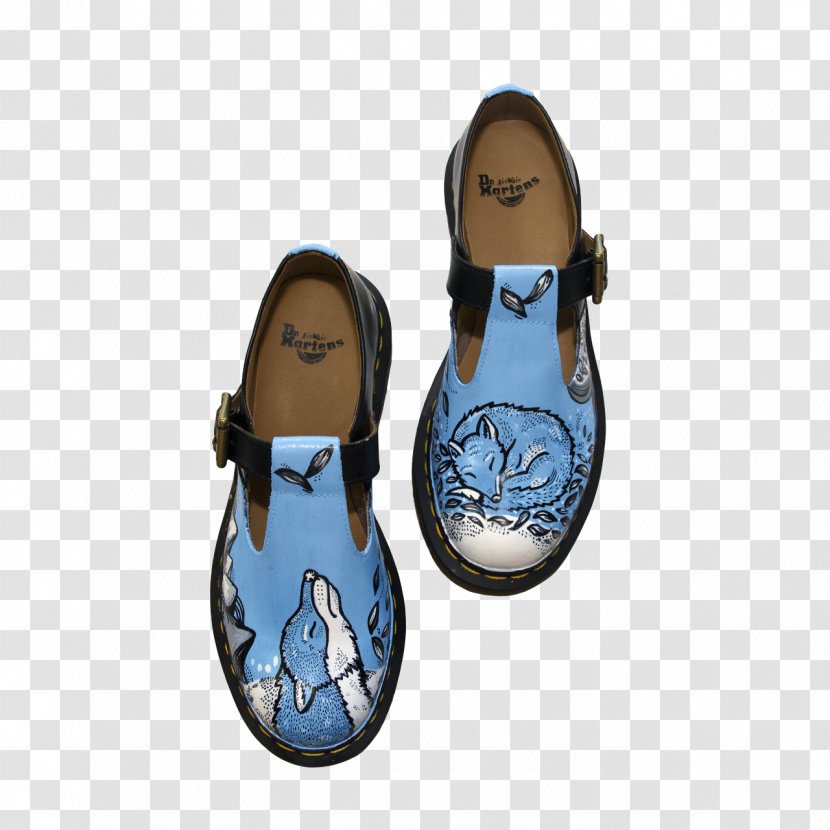 Slipper Sandal Shoe - Electric Blue Transparent PNG