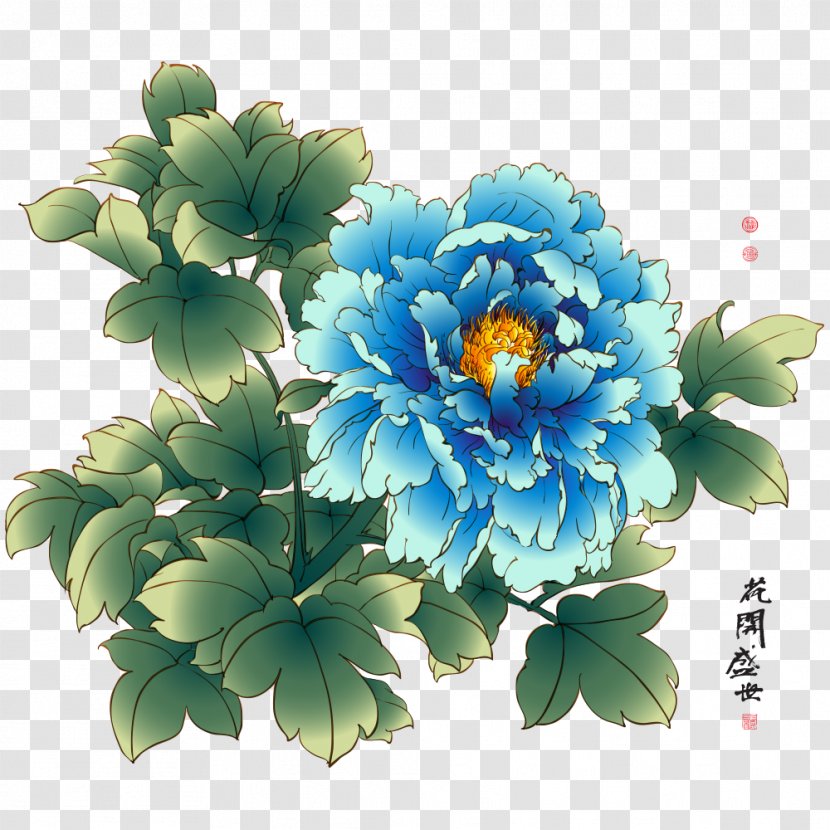 China Chinese Painting Peony - Moutan - Pattern Transparent PNG