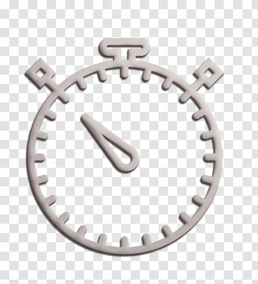 Essential Set Icon Stopwatch Time - Silver - Metal Transparent PNG