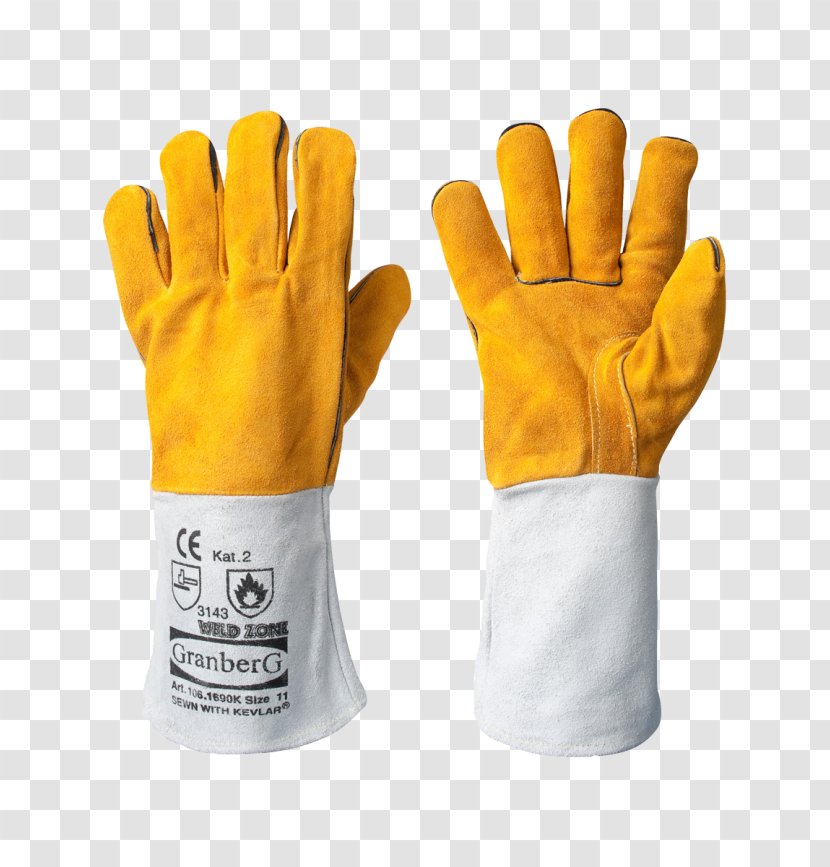 Glove Welder Welding Leather Personal Protective Equipment - Hand - Gloves Transparent PNG
