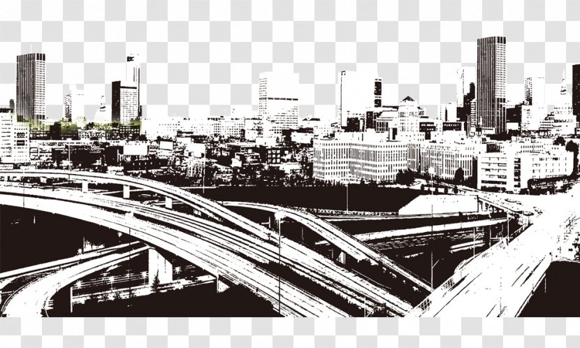 Black And White Computer File - Mode Of Transport - City Effect Transparent PNG