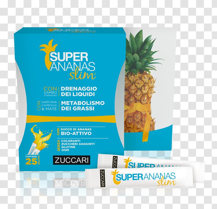 Super Ananas Slim 25 Liquid Sachets Of 10ml Dietary Supplement Zuccari Carb And Fat Reducer 80 Capsules Intensive Sticks With Garcinia - Diet - Hero Transparent PNG