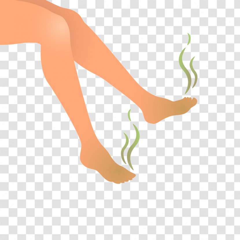 Foot Odor Clip Art - Heart - Feet Transparent PNG