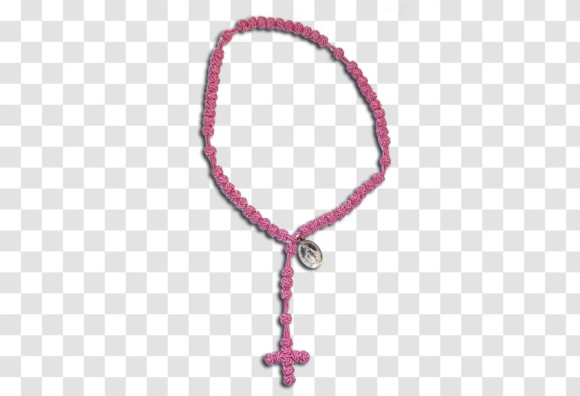 Bracelet Rosary Bead Necklace Pink M - Symbol Transparent PNG