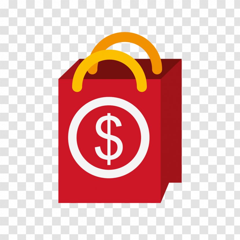 Shopping Bag Icon - Red - Bags Transparent PNG