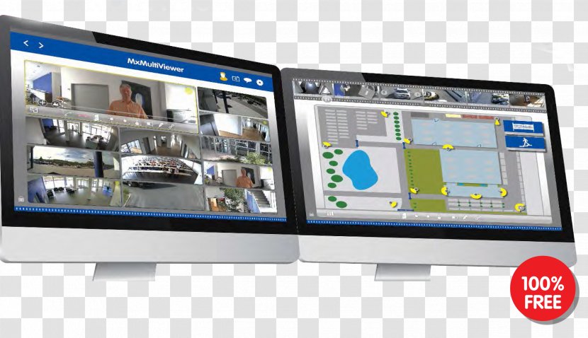 Computer Monitors Mobotix Software IP Camera Closed-circuit Television - Display Device Transparent PNG