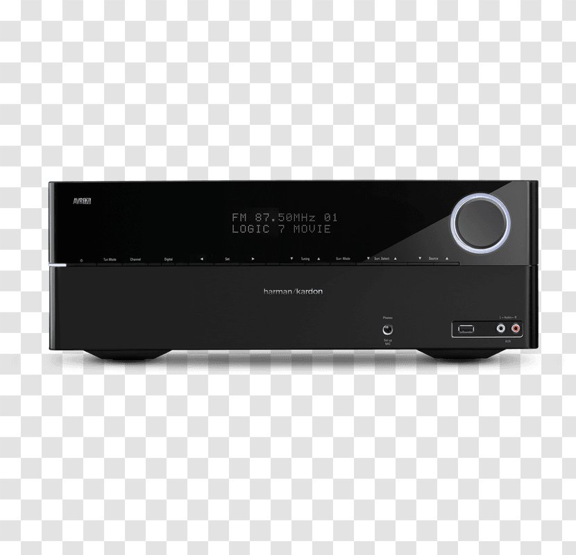 Harman Kardon Radio Receiver Electronics Audio Power Amplifier - Multimedia - Dolby Truehd Transparent PNG