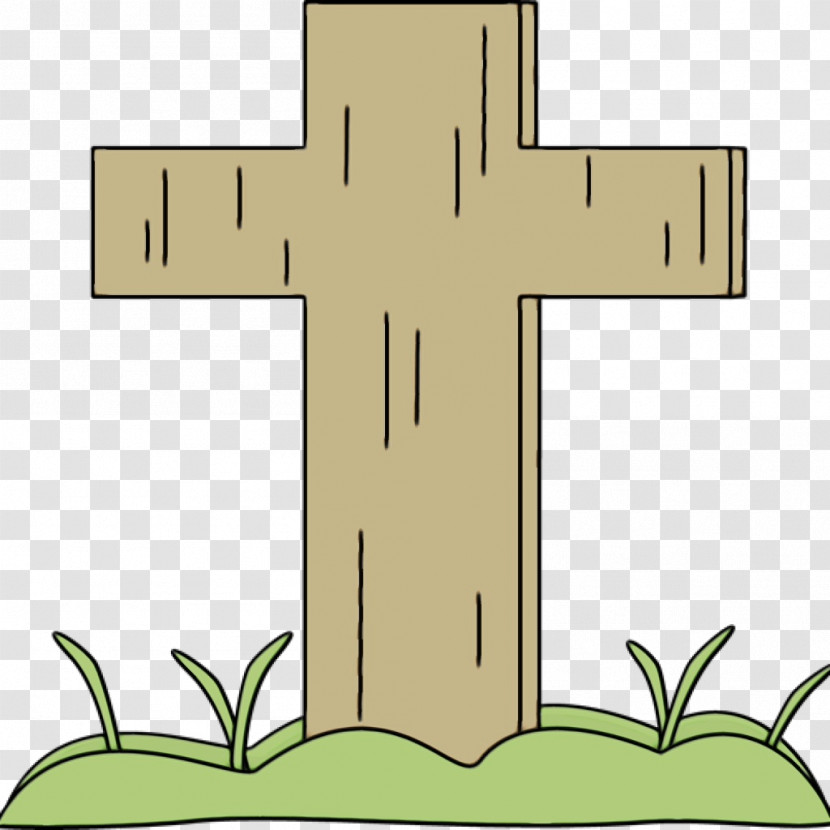 Cross Religious Item Symbol Line Plant Transparent PNG