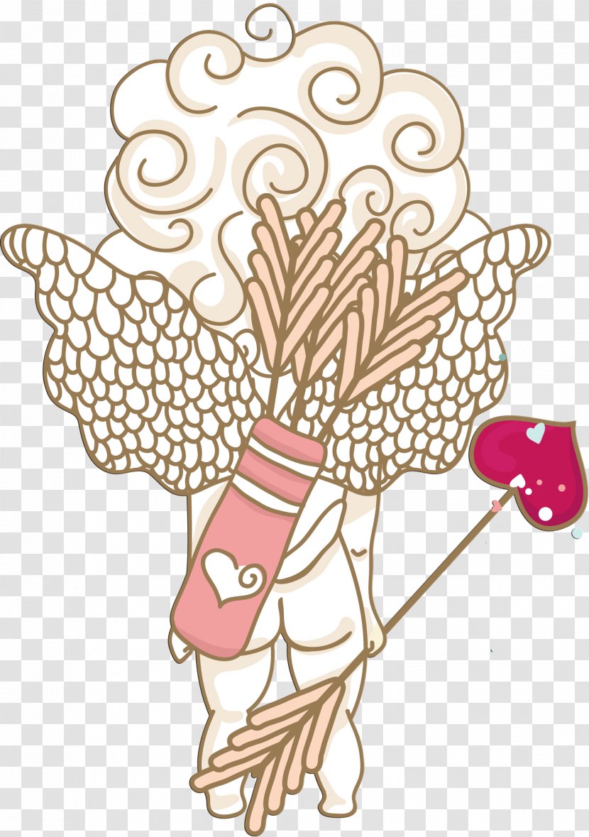 Venus, Cupid, Folly And Time - Floral Design - Cupid Transparent PNG