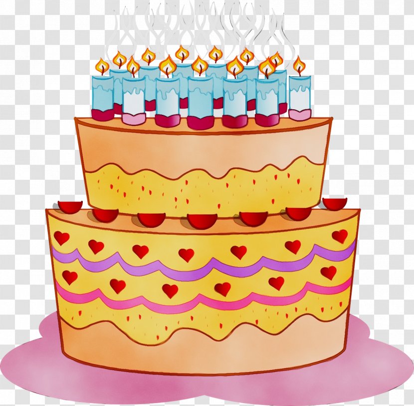 Birthday Cake - Card - Food Coloring Party Supply Transparent PNG