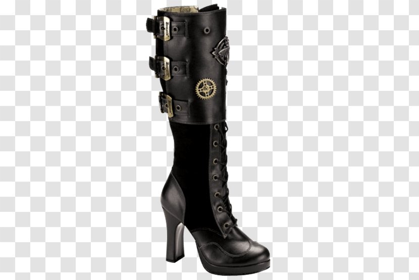 Knee-high Boot Steampunk Shoe Goth Subculture - Frame - Gentleman Costume Transparent PNG