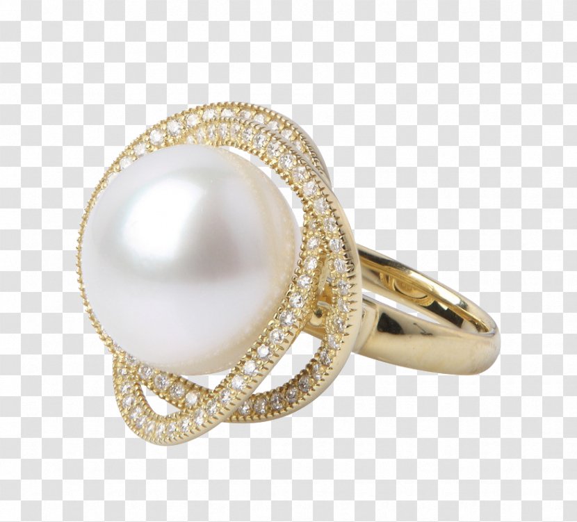Pearl Ring Jewellery Ruby - Engagement - Temperament Transparent PNG