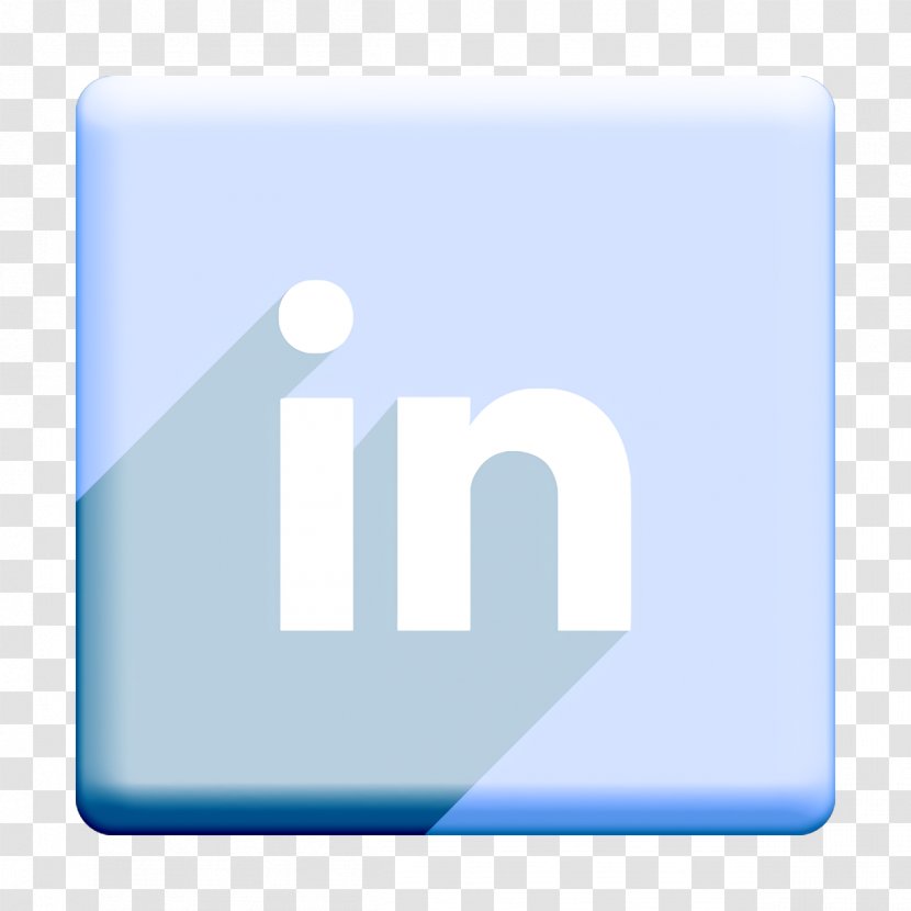 Linkedin Icon Media Shadow - Text - Sky Logo Transparent PNG