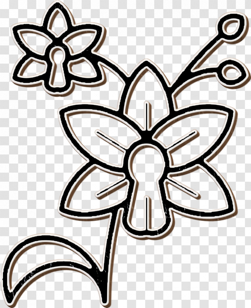Detailed Flowers Icon Flower Icon Orchid Icon Transparent PNG