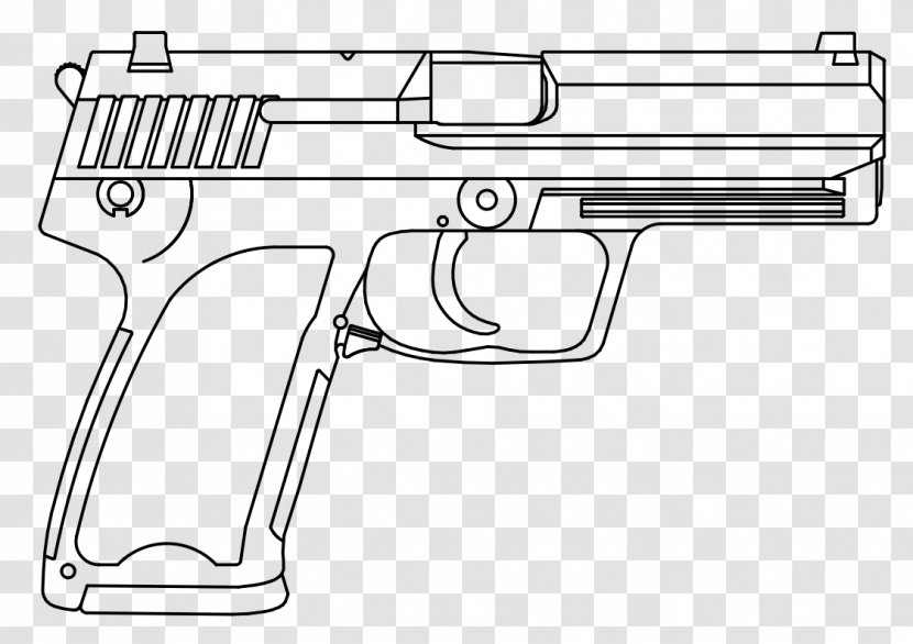 Firearm Heckler & Koch USP Estonian Special Operations Force MP7 - Mp7 - Handgun Transparent PNG