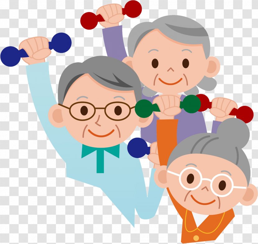 Physical Exercise Old Age Strength Training Fitness - Frame - Flower Transparent PNG