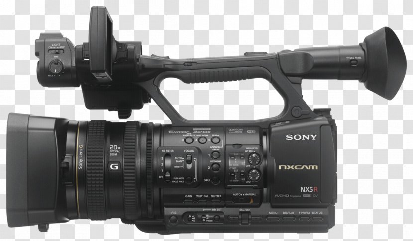 Sony NXCAM HXR-NX100 HXR-NX5R Video Cameras Exmor - Optical Instrument - Camera Transparent PNG