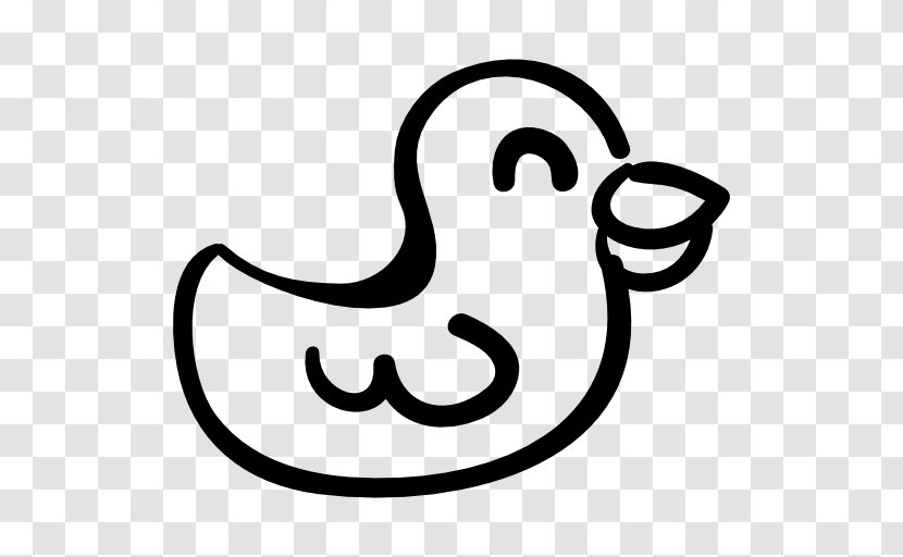 Bird Duck Drawing Clip Art - Black And White - Animal Hand Transparent PNG