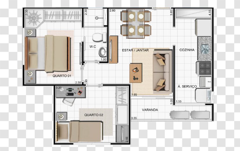Corretor Leve Castanheiras Floor Plan Condominio Apartment - Condominium Transparent PNG