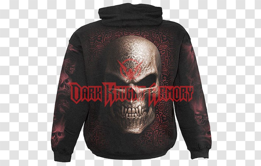 Hoodie T-shirt Gothic Fashion Sweater Clothing - Zipper - Tattoo Skull Transparent PNG